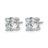 14kw 3ct Cert Lab Grown Diamond VS+ F+ Round Comp Lightweight Earrings
