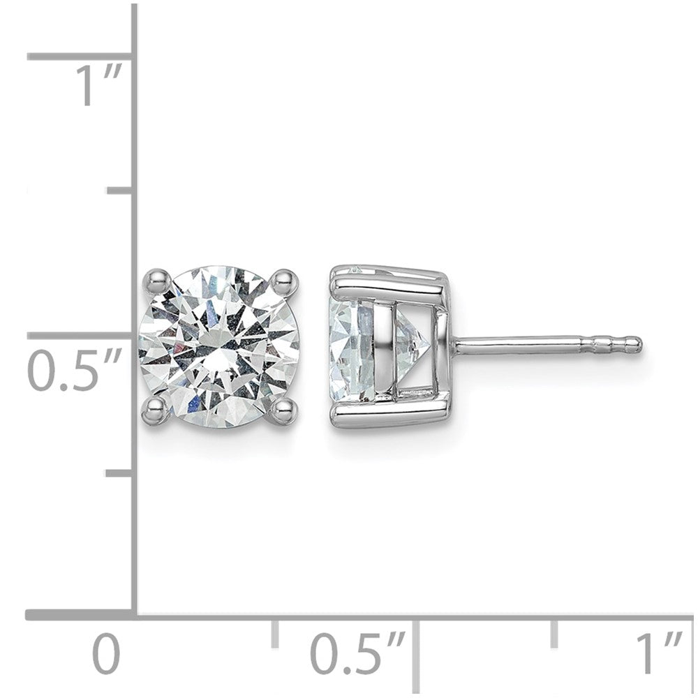 14kw 3ct Lab Grown Diamond VS+ F+ Round Complete Heavyweight Earrings