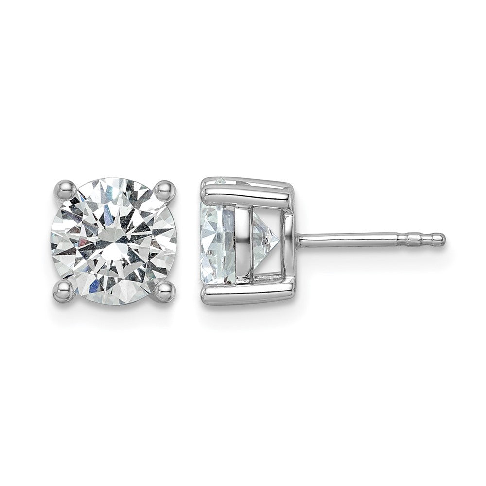 14kw 3ct Lab Grown Diamond VS+ F+ Round Complete Heavyweight Earrings