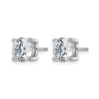 14kw 4ct Cert Lab Grown Diamond VS+ F+ Round Comp Heavyweight Earrings