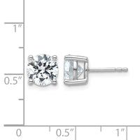 14kw 4ct Lab Grown Diamond VS/SI+ G+ Round Comp Heavyweight Earrings