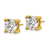 18ky 5ct Lab Grown Diamond VS+ F+ Round Complete Stud Earrings