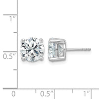 14kw 5ct Cert Lab Grown Dia VS/SI+ G+ Round Comp Heavyweight Earrings