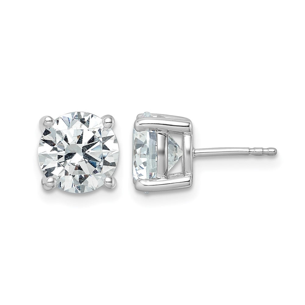 14kw 5ct Cert Lab Grown Dia VS/SI+ G+ Round Comp Heavyweight Earrings
