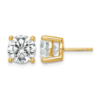 18ky 6ct Cert Lab Grown Diamond VS+ F+ Round Complete Stud Earrings