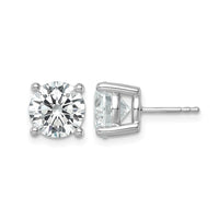 14kw 6ct Cert Lab Grown Diamond VS/SI+ G+ Round Comp Lightweight Earrings