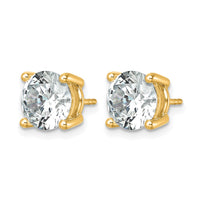 14ky 7ct Cert Lab Grown Diamond VS/SI+ G+ Round Comp Hvywt Earrings