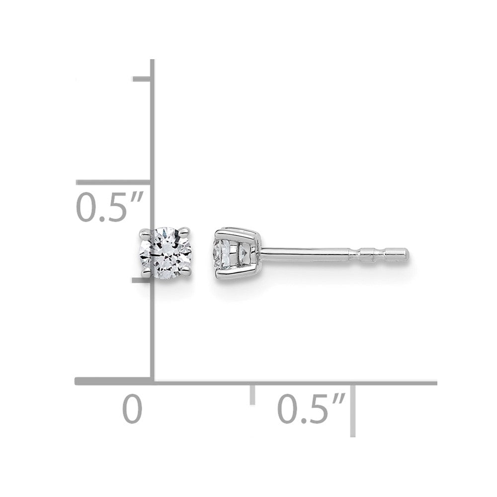 10kw 1/4ct Lab Grown Diamond VS+ F+ Round Complete Stud Earrings