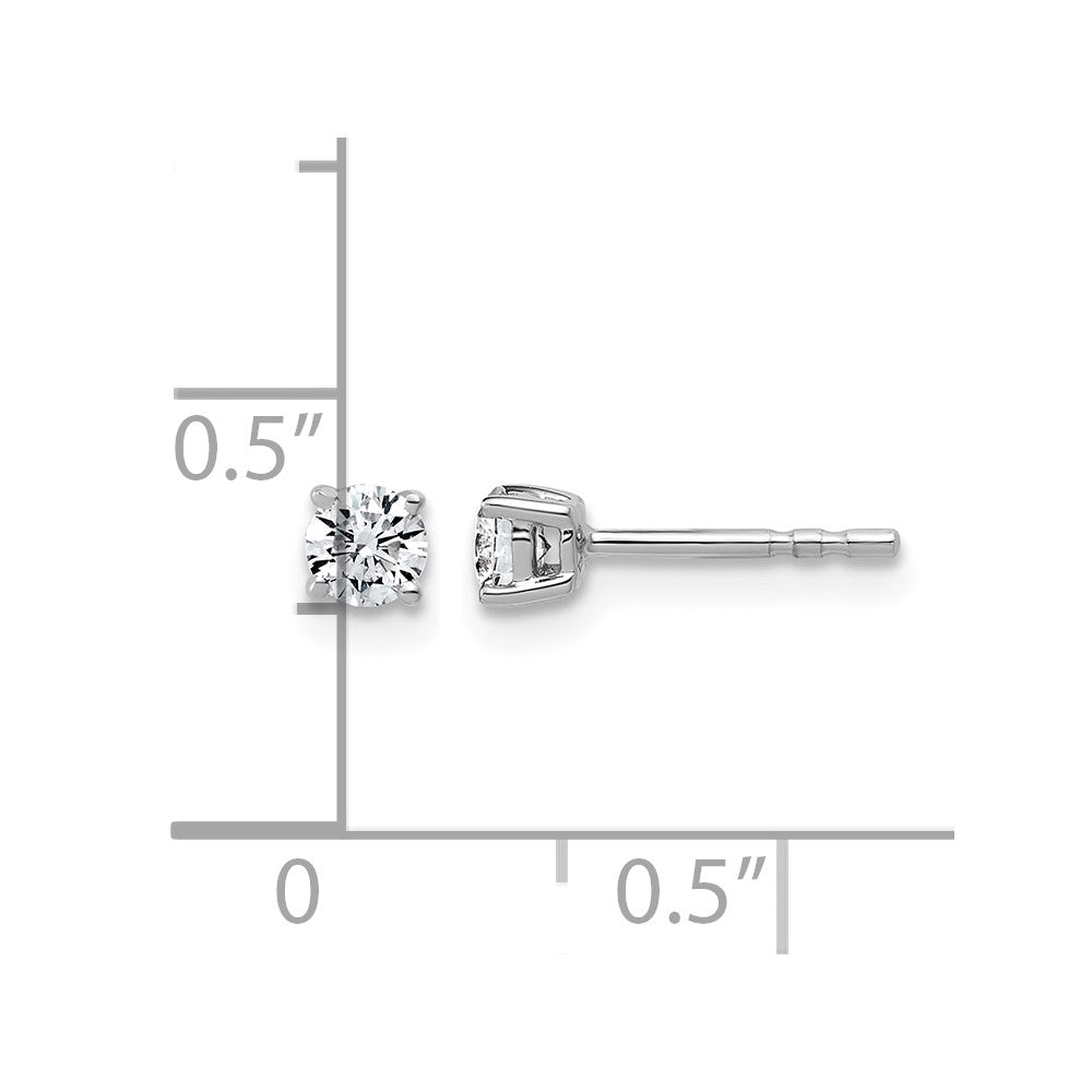 10kw 1/3ct Lab Grown Diamond VS+ F+ Round Complete Stud Earrings