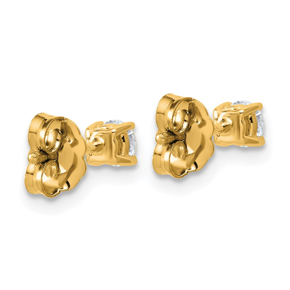 10ky 1/3ct Lab Grown Diamond VS+ F+ Round Complete Stud Earrings