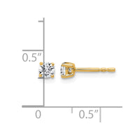 10ky 1/3ct Lab Grown Diamond VS/SI+ G+ Round Complete Stud Earrings