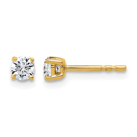 10ky 1/3ct Lab Grown Diamond VS/SI+ G+ Round Complete Stud Earrings