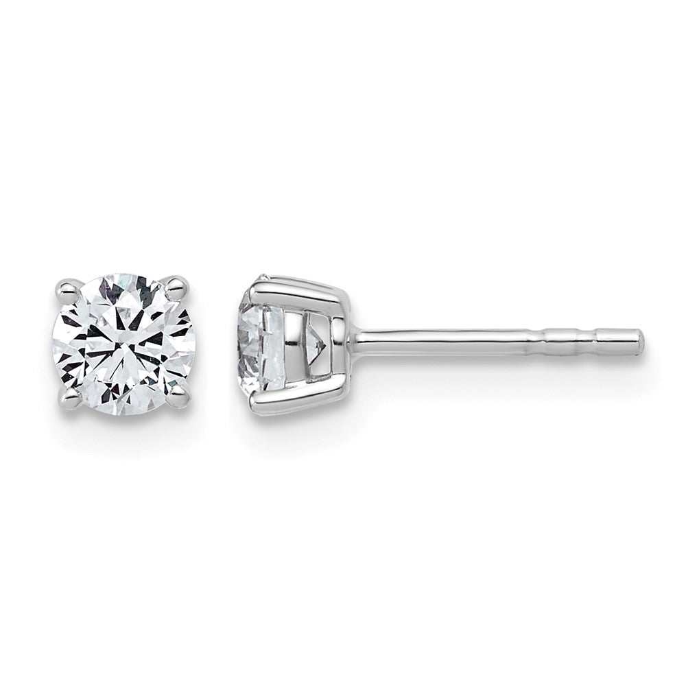 10kw 5/8ct Lab Grown Diamond VS+ F+ Round Complete Stud Earrings