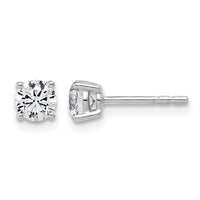 14kw 5/8ct Lab Grown Diamond VS+ F+ Round Complete Lightweight Earrings