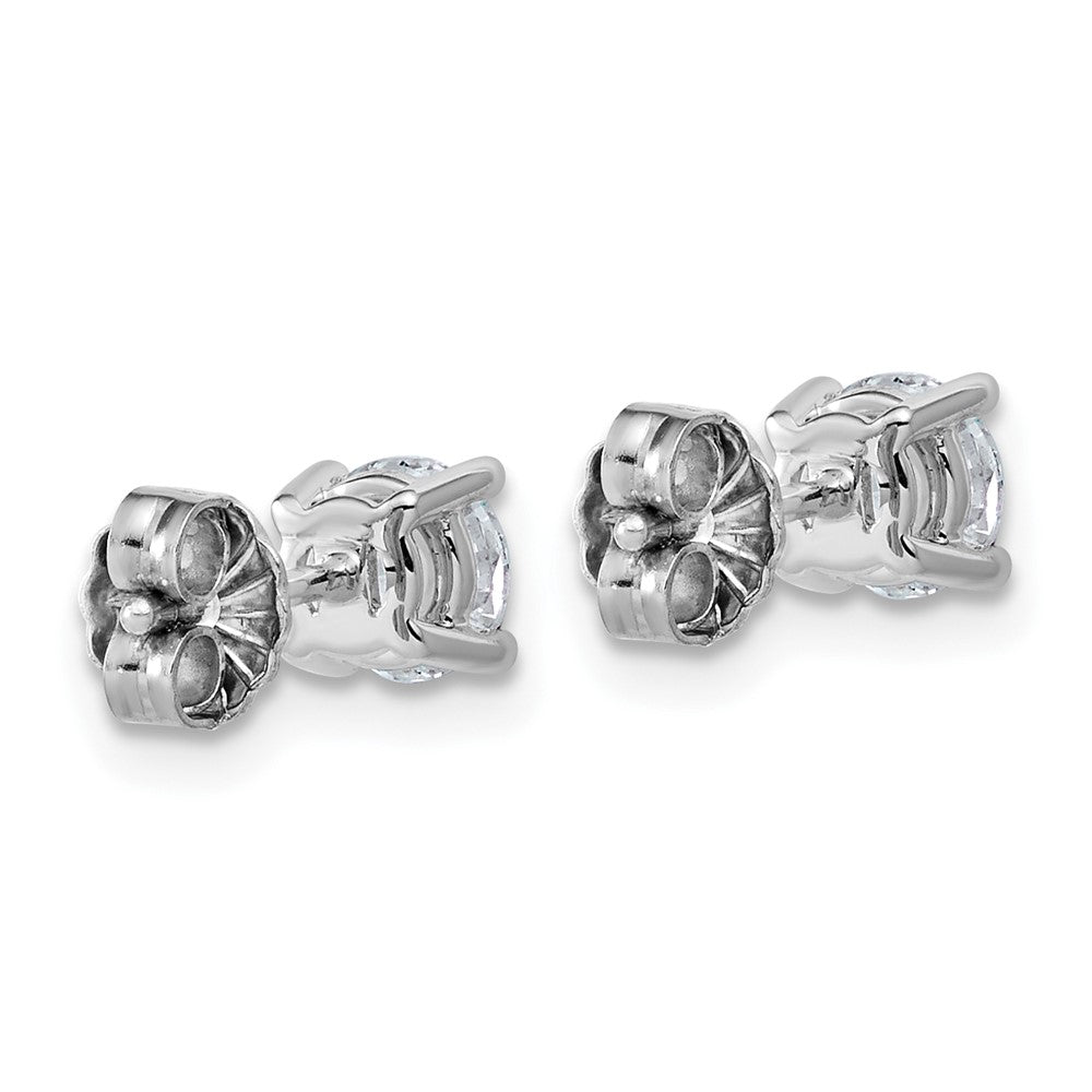 10kw 1ct Lab Grown Diamond VS+ F+ Round Complete Stud Earrings