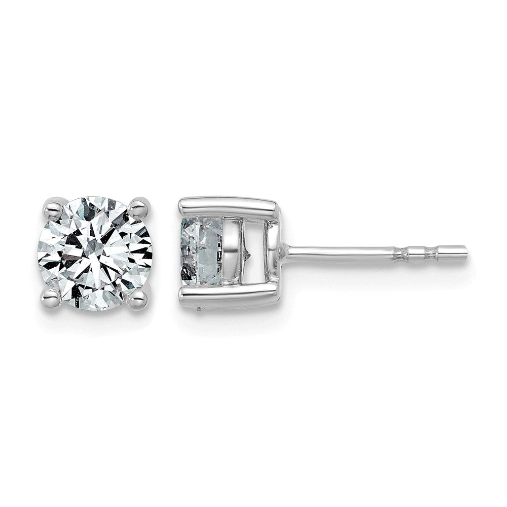 10kw 1 1/2ct Lab Grown Diamond VS+ F+ Round Complete Stud Earrings