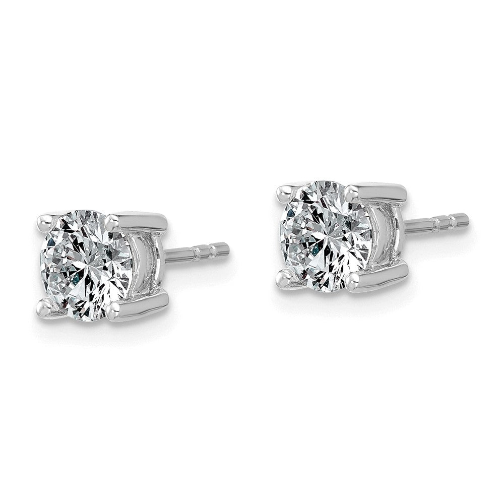 14kw 1 1/2ct Lab Grown Diamond VS/SI+ G+ Round Comp Lightweight Earrings