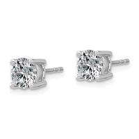 14kw 1 1/2ct Lab Grown Diamond VS/SI+ G+ Round Comp Lightweight Earrings