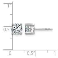 14kw 1 1/2ct Lab Grown Diamond VS/SI+ G+ Round Comp Lightweight Earrings