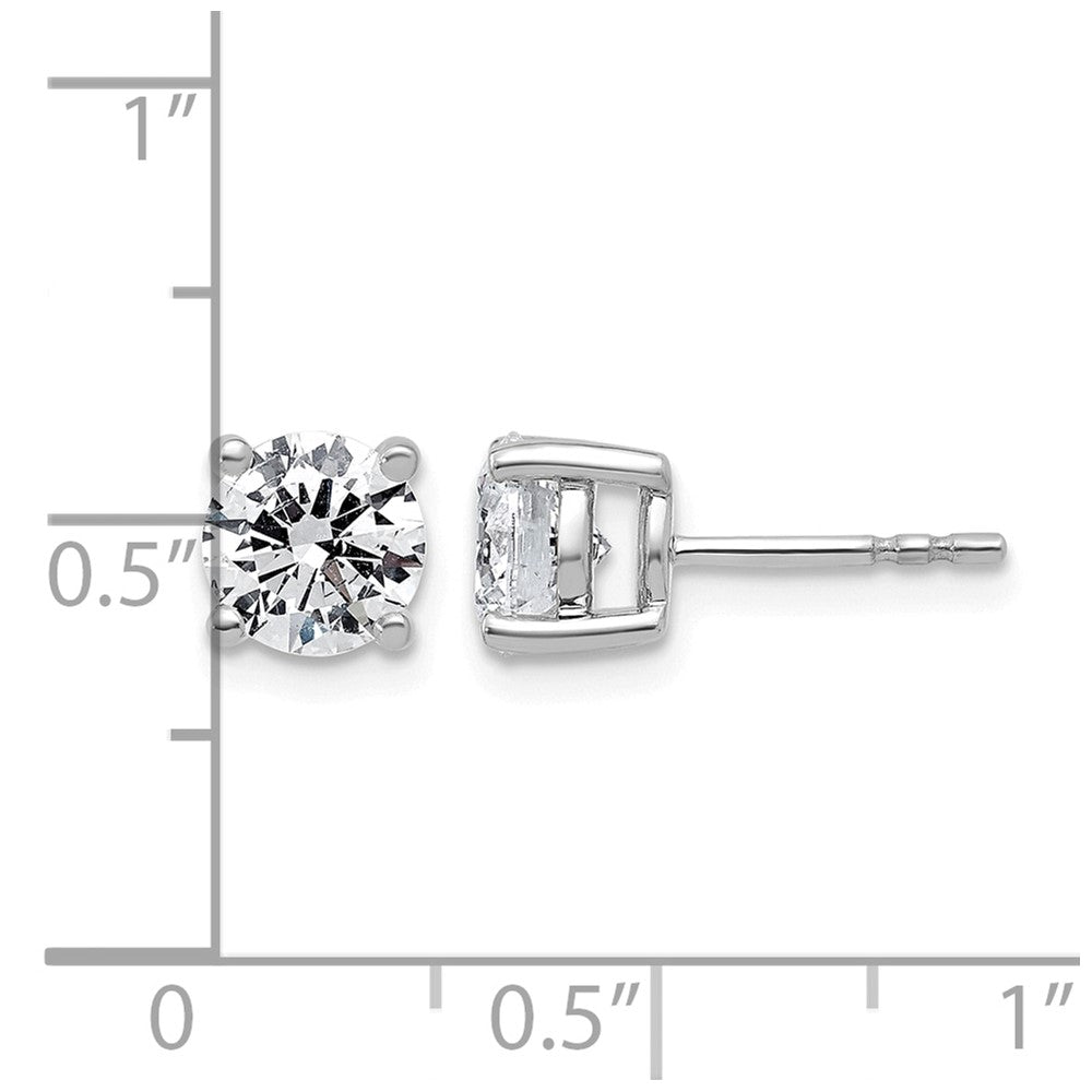 10kw 2ct Lab Grown Diamond VS/SI+ G+ Round Complete Stud Earrings