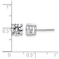10kw 2ct Lab Grown Diamond VS/SI+ G+ Round Complete Stud Earrings