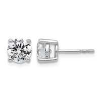 14kw 2ct Lab Grown Diamond VS/SI+ G+ Round Complete Lightweight Earrings