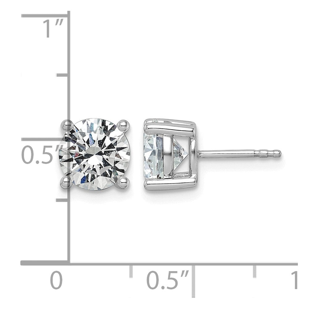 10kw 3ct Lab Grown Diamond VS+ F+ Round Complete Stud Earrings