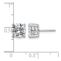 10kw 3ct Lab Grown Diamond VS+ F+ Round Complete Stud Earrings