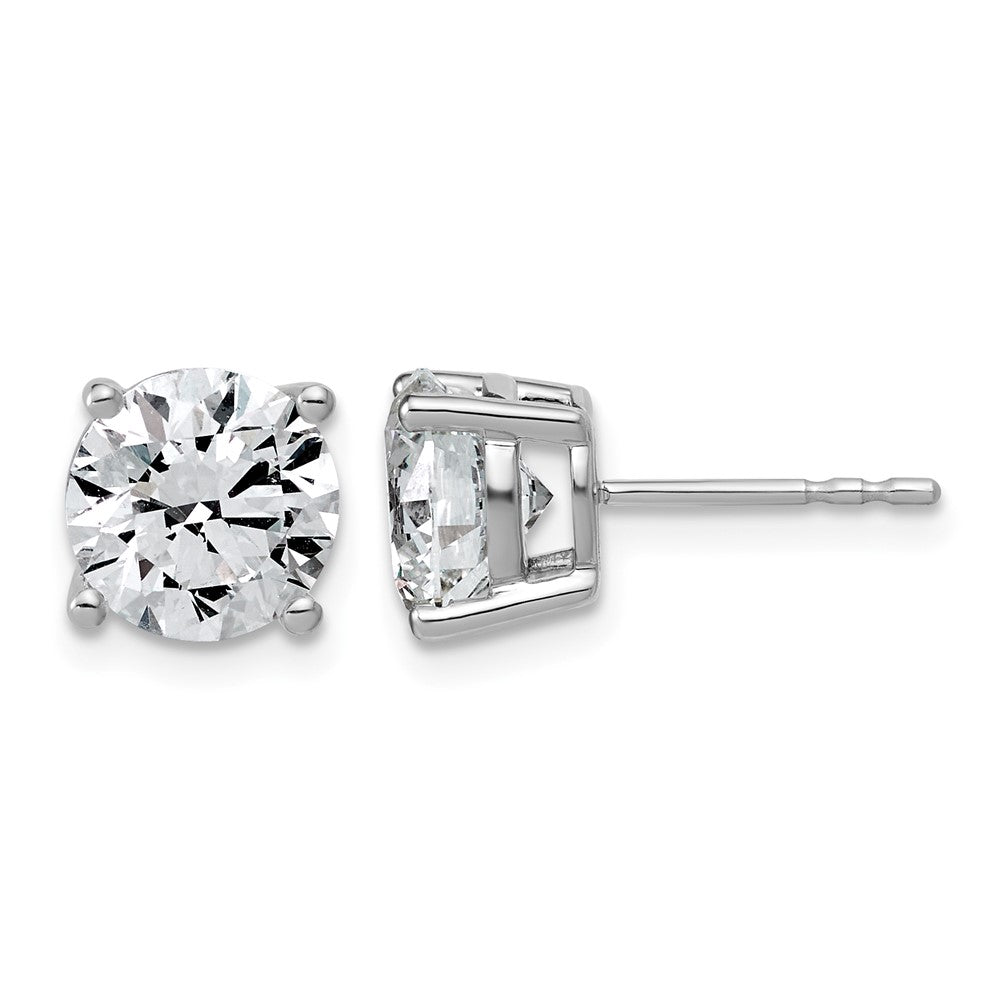 10kw 4ct Lab Grown Diamond VS/SI+ G+ Round Complete Stud Earrings