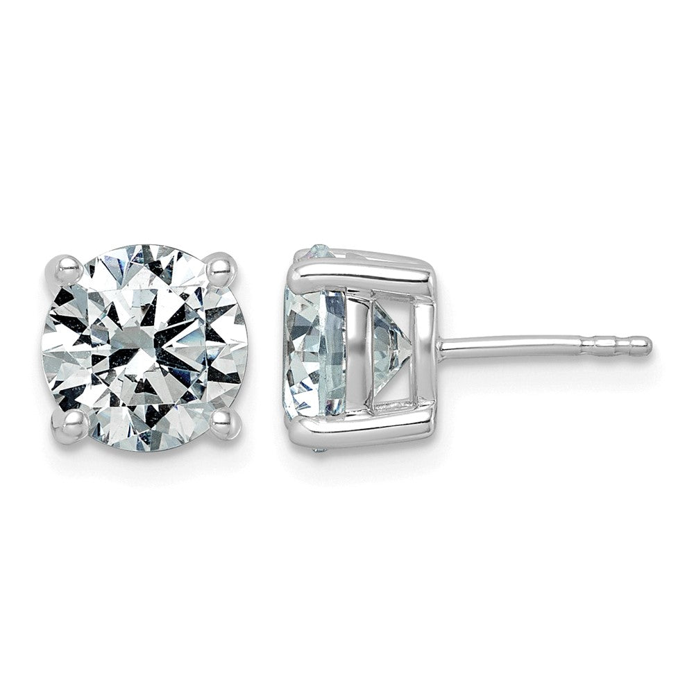 14kw 5ct Lab Grown Diamond VS/SI+ G+ Round Comp Lightweight Earrings