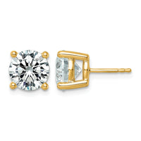 10ky 6ct Lab Grown Diamond VS+ F+ Round Complete Stud Earrings
