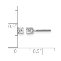 14kw 1/5ct Lab Grown Diamond VS+ F+ Comp Screwback Hvywght Earrings