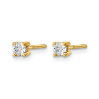 14ky 1/5ct Cert Lab Grown Dia VS+ F+ Round Comp Scrwbck Hvywt Earrings