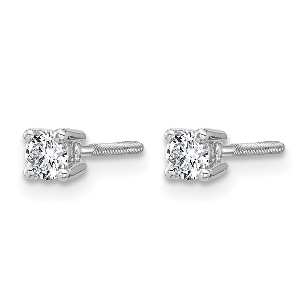 14kw 1/4ct Lab Grown Dia VS/SI+ G+ Comp Screwback Heavyweight Earrings