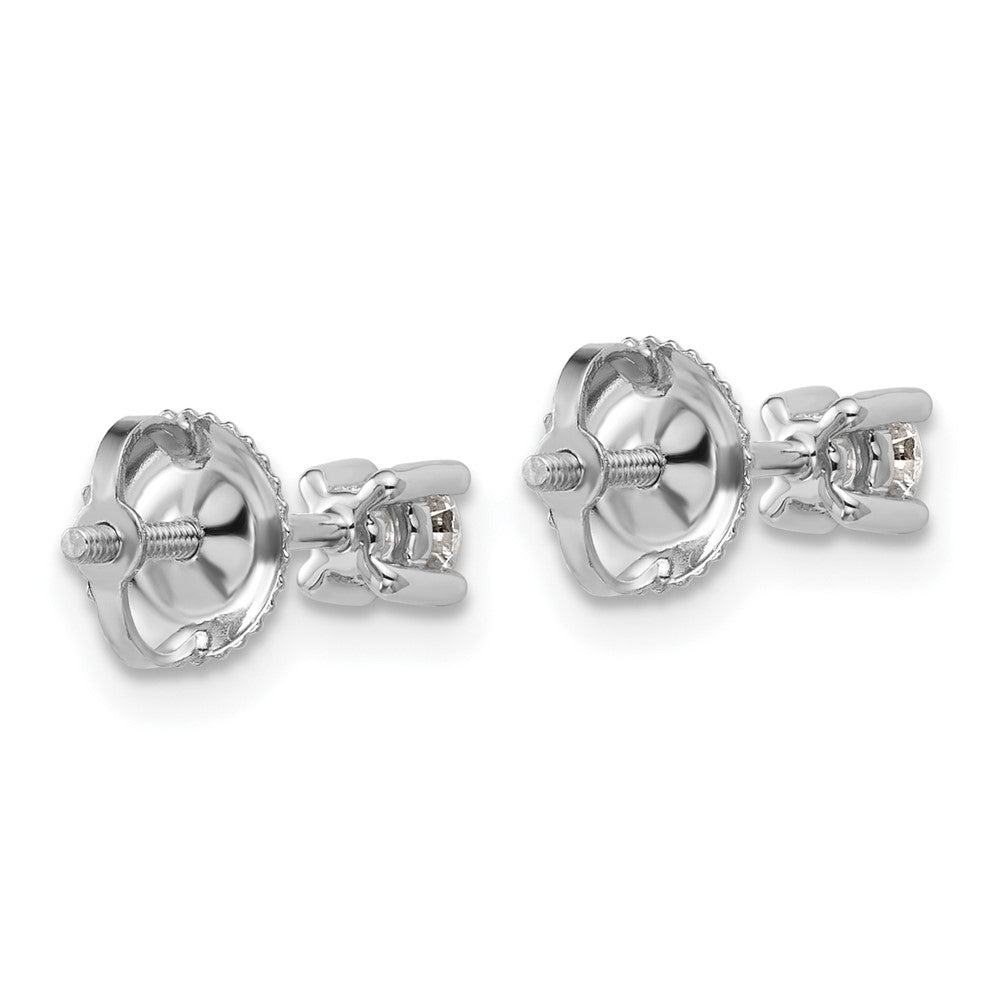 14kw 1/4ct Lab Grown Dia VS/SI+ G+ Comp Screwback Heavyweight Earrings