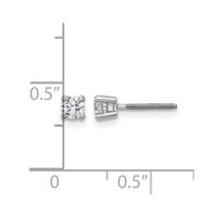 14kw 1/4ct Lab Grown Dia VS/SI+ G+ Comp Screwback Heavyweight Earrings