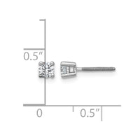 Plat 1/3ct Cert Lab Grown Diamond VS+ F+ Comp Screwback Earrings