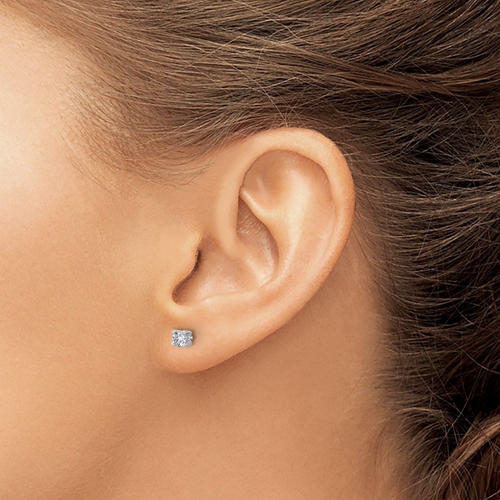 14kw 1/3ct Cert Lab Grown Dia VS+ F+ Comp Screwback Hvywt Earrings