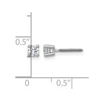 14kw 1/3ct Lab Grown Dia VS/SI+ G+ Comp Screwback Heavyweight Earrings