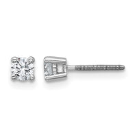 14kw 1/3ct Cert Lab Grown Dia VS+ F+ Comp Screwback Hvywt Earrings