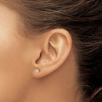 14ky 1/3ct Lab Grown Dia VS/SI+ G+ Comp Screwback Heavyweight Earrings