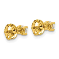 14ky 1/3ct Lab Grown Dia VS/SI+ G+ Comp Screwback Heavyweight Earrings