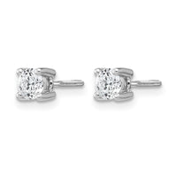 14kw 1/2ct Lab Grown Dia VS+ F+ Comp Screwback Heavyweight Earrings