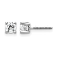 14kw 1/2ct Cert Lab Grown Dia VS/SI+ G+ Comp Scrwbck Hvywght Earrings