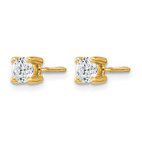 14ky 1/2ct Lab Grown Dia VS/SI+ G+ Comp Screwback Heavyweight Earrings
