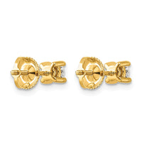 14ky 1/2ct Lab Grown Dia VS/SI+ G+ Comp Screwback Heavyweight Earrings