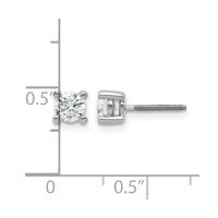 14kw 5/8ct Cert Lab Grown Dia VS+ F+ Comp Screwback Heavyweight Earrings