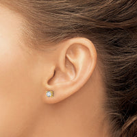 14ky 5/8ct Lab Grown Dia VS/SI+ G+ Comp Screwback Hvywt Earrings