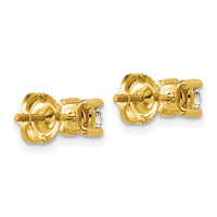 14ky 5/8ct Lab Grown Dia VS+ F+ Comp Screwback Heavyweight Earrings