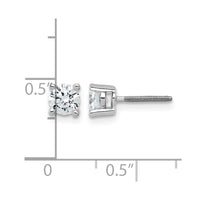 Plat 3/4ct Lab Grown Diamond VS+ F+ Round Complete Screwback Earrings